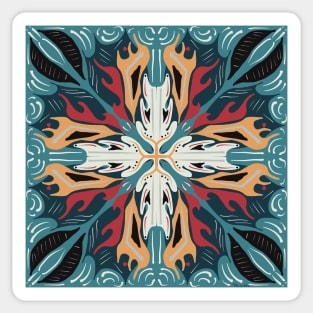 Colorful Mandala Pattern Sticker